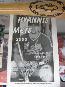 Jason Varitek with the Hyannis Mets