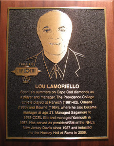 CCBL Hall of Famer Lou Lamoriello
