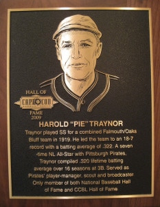 CCBL Hall of Famer Pie Traynor