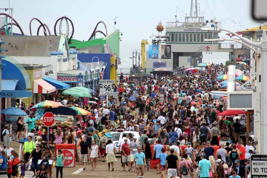 Santa Monica Pier at the end of Route 66