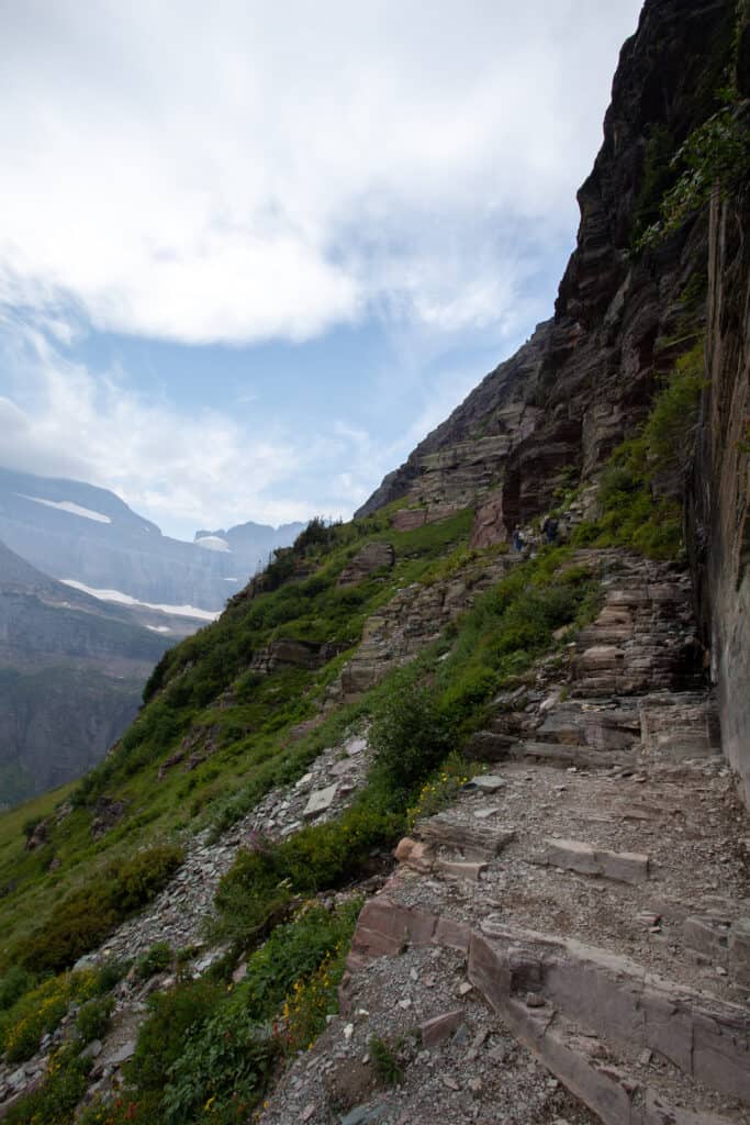 Grinnell Glacier trail in Glacier National Park